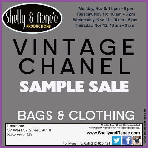 vintage chanel sample sale